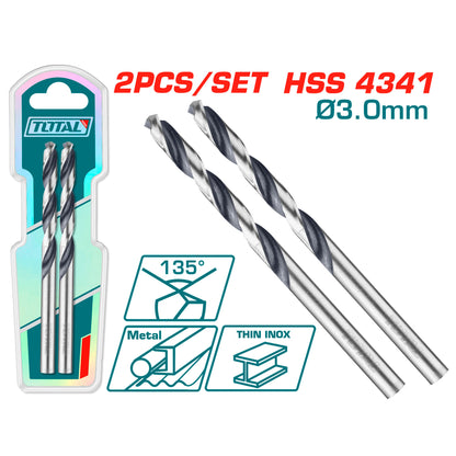 HSS 4341 svrdlo 3mm / 2kom / INDUSTRIAL (TAC1200034)