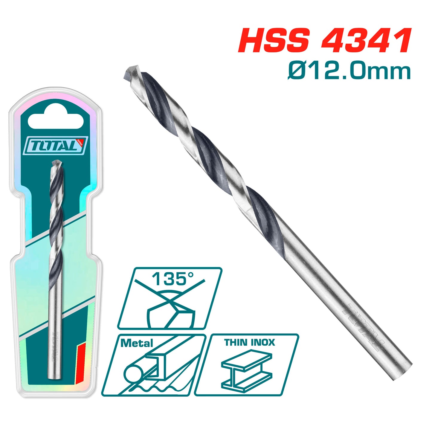 HSS 4341 svrdlo 12 mm / INDUSTRIAL (TAC1201204)